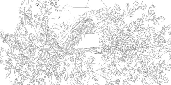 Hiding in Nature. Coloring Book