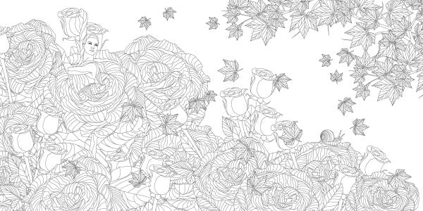Hiding in Nature. Coloring Book