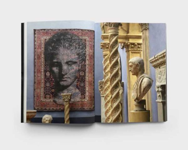 Pale pink font to top of black cover of 'Luca Pignatelli, Senza data', by Forma Edizioni.