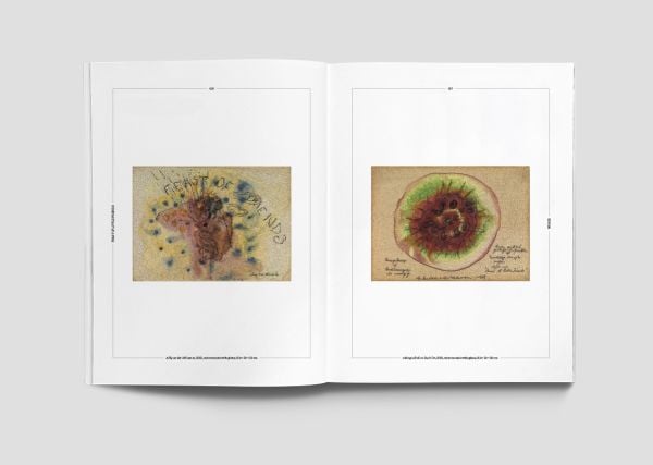 Book cover of Jan Fabre. Mosaics, with beige tiled mosaic with dark red font. Published by Forma Edizioni.