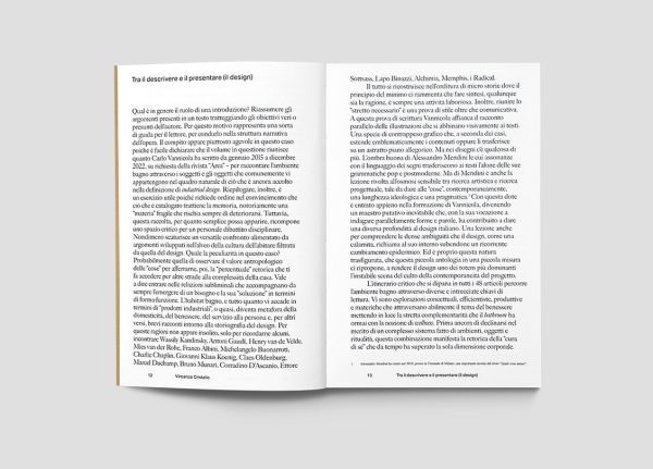 Brown cover of Just Enough, Design Microstories, with blue font. Published by Forma Edizioni.