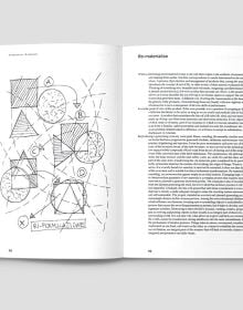 Brown cover of Just Enough, Design Microstories, with blue font. Published by Forma Edizioni.