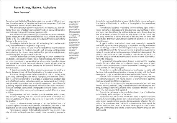 Book cover of Rome: On the Road Architecture Guides; featuring an aerial view of an area of the Italian capital. Published by Forma Edizioni.