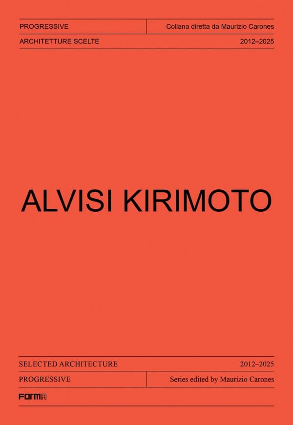 Red book cover of Alvisi Kirimoto. Published by Forma Edizioni.