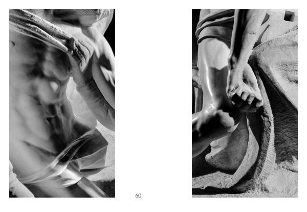 Book cover of Aurelio Amendola for Michelangelo: The Primacy of the Informal, featuring a sculpture of lower half of male figure. Published by Forma Edizioni.