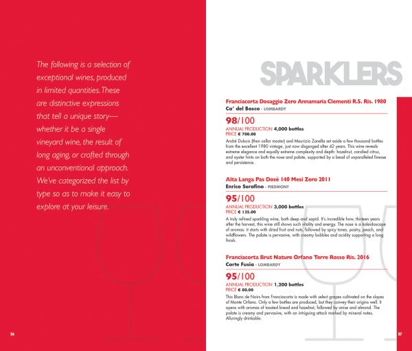 Book cover of Italian Wines 2025, with wine glasses. Published by Gambero Rosso.