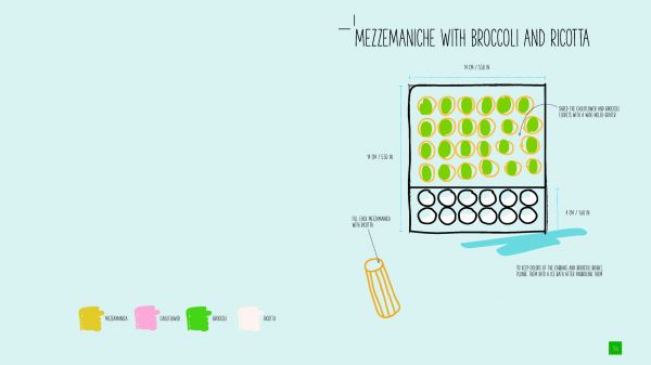 Purple and yellow font to top of orange cover of 'Pantone Foodmood', by Guido Tommasi Editore.