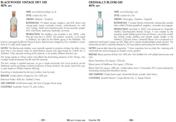 Gin bottle in white with art nouveau style border on black cover of 'Anthologin', by Guido Tommasi Editore.