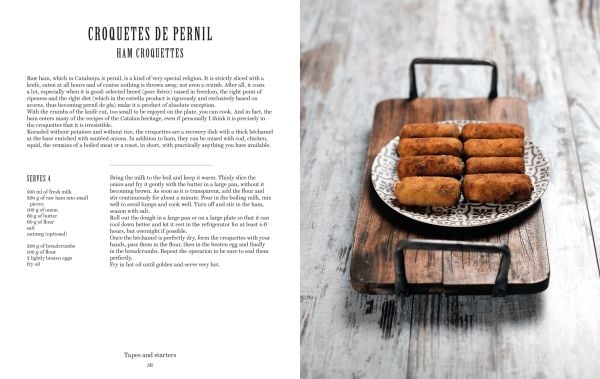 Book cover of The Boqueria, with Barcelona's La Boqueria food market, with large lights hanging from ceiling above crowds of shoppers and tourists. Published by Guido Tommasi Editore.