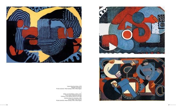 Dark orange book cover of Artists of Nigeria, featuring names of artists in light orange. Published by 5 Continents Editions.