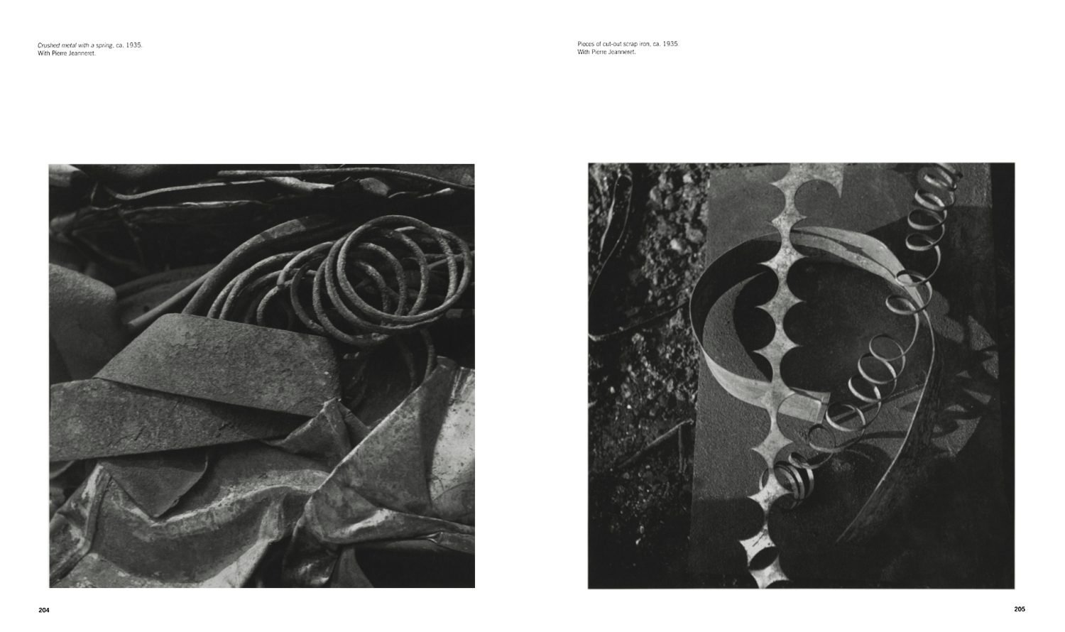 Black and white photograph, Fishbone by Charlotte Perriand black cover, CHARLOTTE PERRIAND and photography in white and red font above.