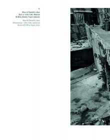 Landscape book cover of Caravanserai, Traces, Places, Dialogue in the Middle East, featuring a black and white photo of large, flat-roofed building in Middle Eastern landscape. Published by 5 Continents Editions.