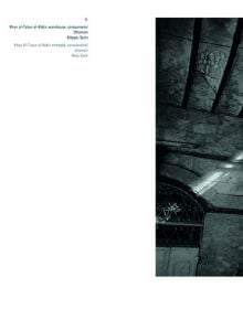 Landscape book cover of Caravanserai, Traces, Places, Dialogue in the Middle East, featuring a black and white photo of large, flat-roofed building in Middle Eastern landscape. Published by 5 Continents Editions.