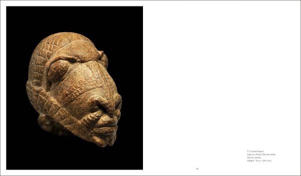 Pale grey book cover of Beauty Unusual, Masterworks from the Ceil Pulitzer Collection of African Art, featuring a dark brown African mask. Published by 5 Continents Editions.