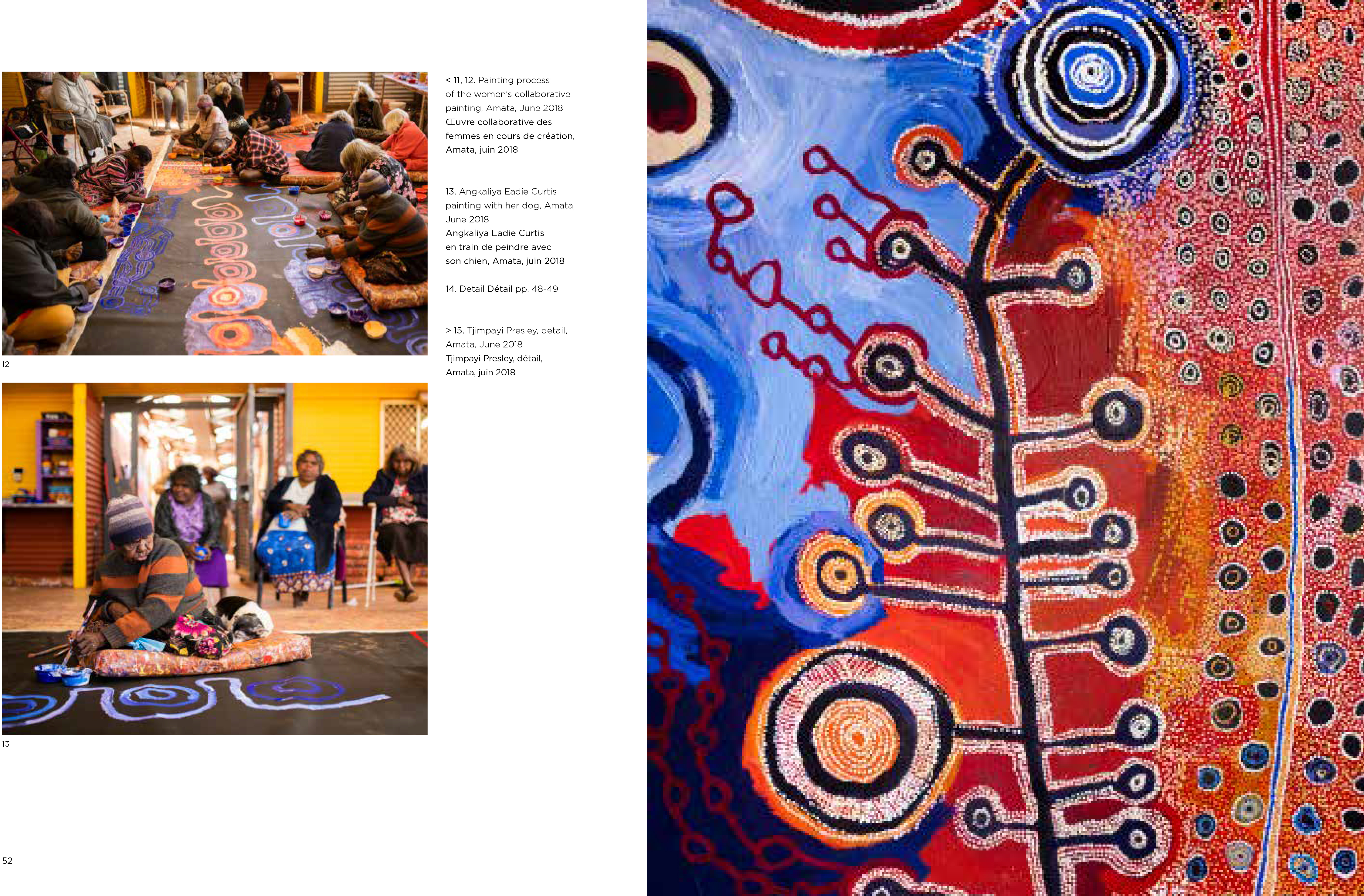 Book cover of Anangu Collective, featuring a grey Aboriginal pattern with circles. Published by 5 Continents Editions.