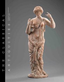 Book cover of The Classical Antiquities, Fondation Gandur pour l'Art, featuring a statuette of Aphrodite attaching her necklace. Published by 5 Continents Editions.