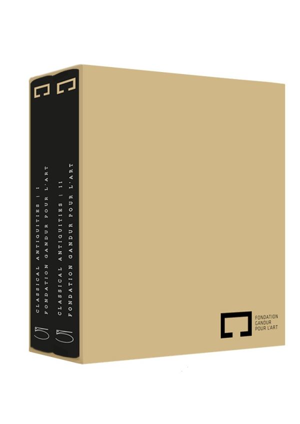 Book cover of The Classical Antiquities, Fondation Gandur pour l'Art, featuring a statuette of Aphrodite attaching her necklace. Published by 5 Continents Editions.