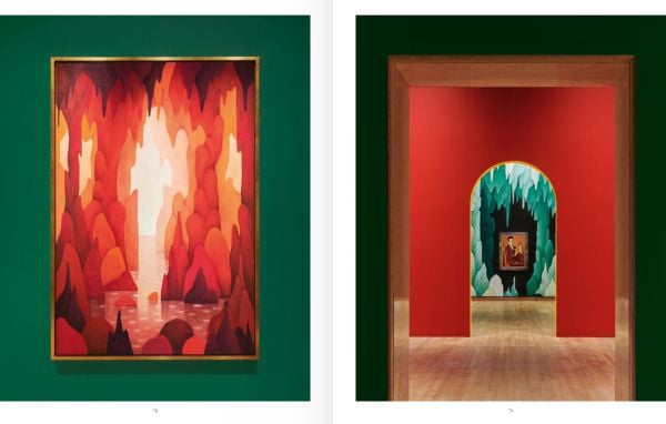 Book cover of Nicolas Party, L’Heure Mauve, featuring a pastel artwork on linen, titled 'Sunset 2021'. Published by 5 Continents Editions.