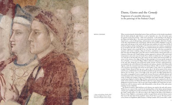 Book cover of An Ancient and Honourable Citizen of Florence: The Bargello and Dante, featuring the oldest portrait of Dante. Published by Mandragora.