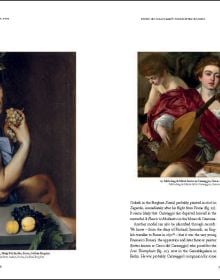 Book cover of Caravaggio’s Portrait of a Gentleman with a Ruff, featuring the portrait painting. Published by Mandragora.