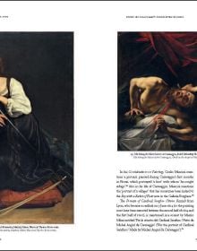 Book cover of Caravaggio’s Portrait of a Gentleman with a Ruff, featuring the portrait painting. Published by Mandragora.