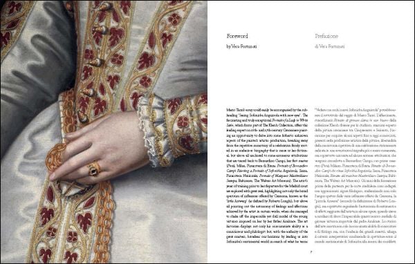 Book cover of Sofonisba Anguissola: Portrait of a Lady in White Satin, featuring a painting of an unknown noblewoman wearing a cream lace ruff. Published by Mandragora.