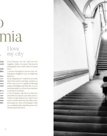 Book cover of Firenze: Through My Daughter’s Eyes, with arched buildings in the city. Published by Mandragora.