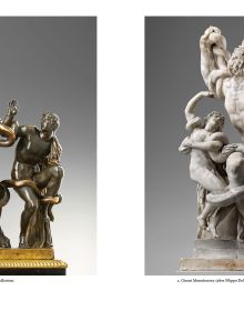 Book cover of A Laocoön by Filippo Della Valle, featuring detail of a Trojan priest and his sons fighting snakes. Published by Mandragora.