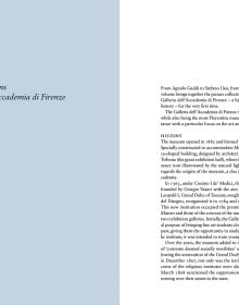 Book cover of A Complete Catalogue of Paintings of the Galleria dell’Accademia di Firenze, featuring Odoardo Borrani's painting titled Alla Galleria dell’Accademia. Published by Mandragora.