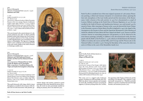 Book cover of A Complete Catalogue of Paintings of the Galleria dell’Accademia di Firenze, featuring Odoardo Borrani's painting titled Alla Galleria dell’Accademia. Published by Mandragora.