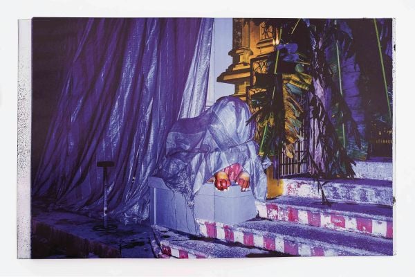 Book cover of Arko Datto's What News of the Snake That Lost its Heart in the Fire: Snakefire, with a large outline of butterfly. Published by L'Artiere.