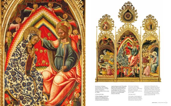 Book cover of The Paintings of the Vatican Museums, with a close up of painting titled A leopard attacks a zebra by Wenzel Peter. Published by Scripta Maneant Editori.