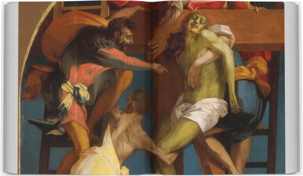 Book cover of Mannerism in Italian Museums, featuring a painting of Eleanor of Toledo with her son Giovanni, by Agnolo Bronzino. Published by Scripta Maneant Editori.