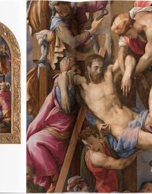 Book cover of Mannerism in Italian Museums, featuring a painting of Eleanor of Toledo with her son Giovanni, by Agnolo Bronzino. Published by Scripta Maneant Editori.