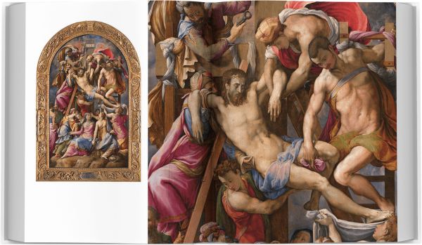 Book cover of Mannerism in Italian Museums, featuring a painting of Eleanor of Toledo with her son Giovanni, by Agnolo Bronzino. Published by Scripta Maneant Editori.