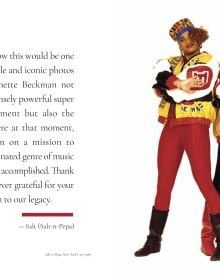 Book cover of Rebels: From Punk to Dior, featuring Slick Rick, posing with one hand grabbing crotch, the other holding champagne bottle. Published by Drago.