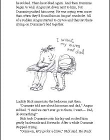 Egyptian mummy riding bike wearing gold scarab necklace, on yellow cover of 'Dummie the Mummy and the Golden Scarab', by Lannoo Publishers.