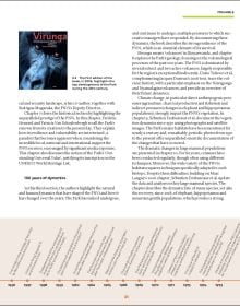 Book cover of Virunga: 100 Years of an Exceptional Park: featuring a mountain gorilla. Published by Lannoo Publishers.