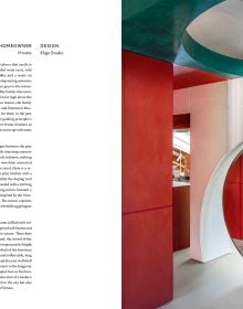 Book cover of All You Need is Colour: At Home; featuring a living room with floral rug, large mirror and tropical plant. Published by Lannoo Publishers.