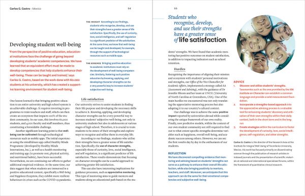 Book cover of The World Book of Happiness: 100 Experts from 50 Countries Share How to Find Happiness in Difficult Times. Published by Lannoo Publishers.