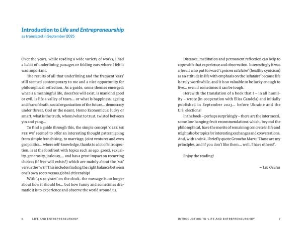 Life and Entrepreneurship