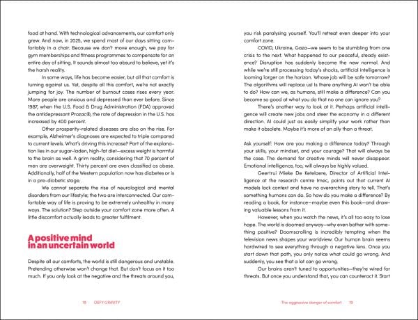 Book cover of Defy Gravity: How to break free from boundaries and limiting beliefs. Published by Lannoo Publishers.