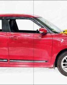 Book cover of Homo Mobilis: People/Vehicles/Identity; featuring a car owner sitting in their pride and joy. Published by Lannoo Publishers.