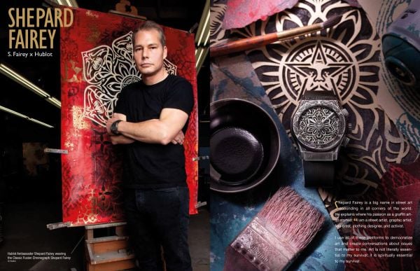 Book cover of My boyfriend is artsy, I am the fashionista, featuring a portrait painting of women's face in purple, pink and blue fabric. Published by Stichting.