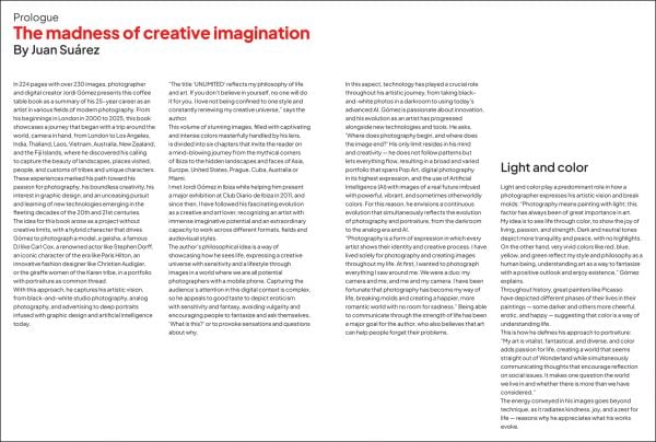 Book cover of Jordi Gómez: Unlimited; featuring a woman with a green butterfly covering her eyes like glasses. Published by Stichting Kunstboek.