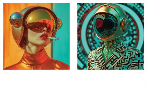 Book cover of Jordi Gómez: Unlimited; featuring a woman with a green butterfly covering her eyes like glasses. Published by Stichting Kunstboek.