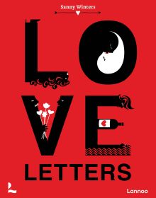 Red book cover of Love Letters. Published by Lannoo Publishers.