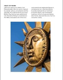 Book cover of The Art Travel Book: 40 Iconic Outdoor Artworks; featuring an outdoor art installation of large coloured rocks stacked on top of each other. Published by Lannoo Publishers.