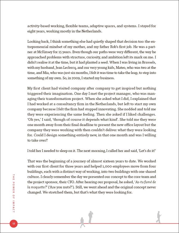 Book cover of The Power of Impact: Build a future-fit organisation that connects purpose, people, planet and places. Published by Lannoo Publishers.