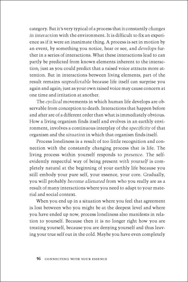Book cover of Connecting with your Essence: A Path to Awareness and Healing. Published by Lannoo Publishers.
